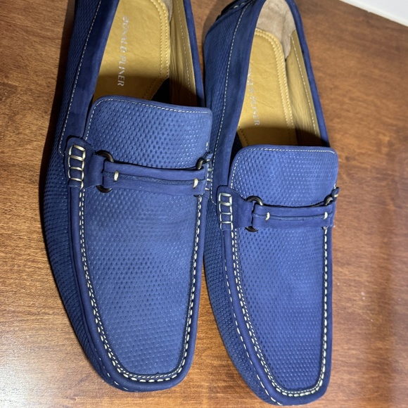 NIB Donal Pliner Donnie Bit Drivers Suede Slip-Ons Size 13, Navy main image 6